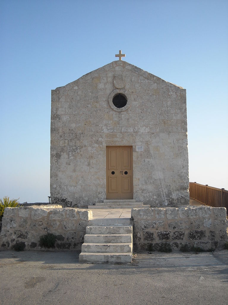 Photo: Cruccone (Image: Magdalene Chapel, Dingli cliffs, Malta.) CC-BY-SA-3.0 (http://creativecommons.org/licenses/by-sa/3.0/)%5D, via Wikimedia Commons