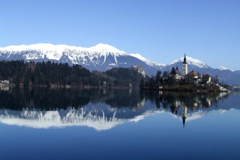 Photo: Mirci (Bled lake, Slovenia  Uploaded by Sporti) [CC-BY-2.0 (http://creativecommons.org/licenses/by/2.0)], via Wikimedia Commons